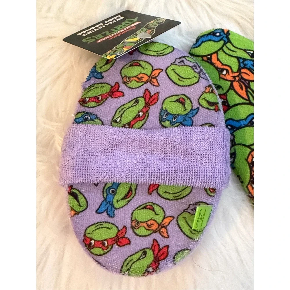 Teenage Mutant Ninja Turtles TMNT Bath Set Shower Cap Mitt Sponge 3pc New